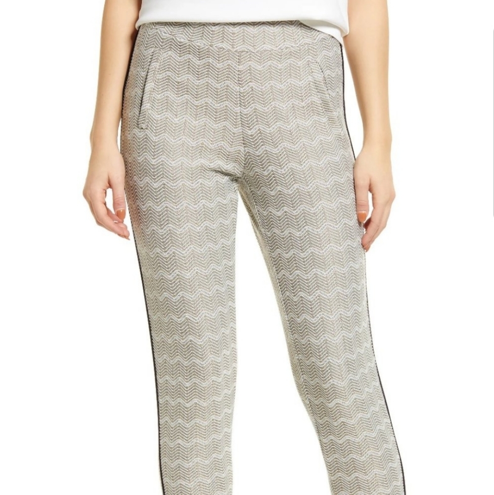 ANNE KLEIN 💥 Metallic White/Gold Pants (Small)